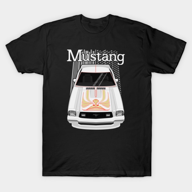 Mustang King Cobra 1978 - White T-Shirt by V8social